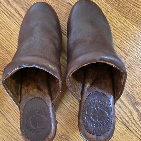 Lucky Brand Cognac Leather Maddox Mule Clog Wmn’s Sz 8.5 - Picture 5 of 10